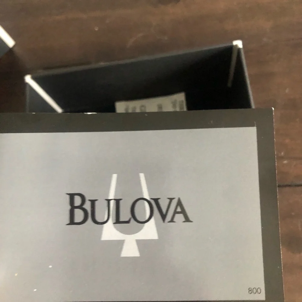 Bulova black watch.